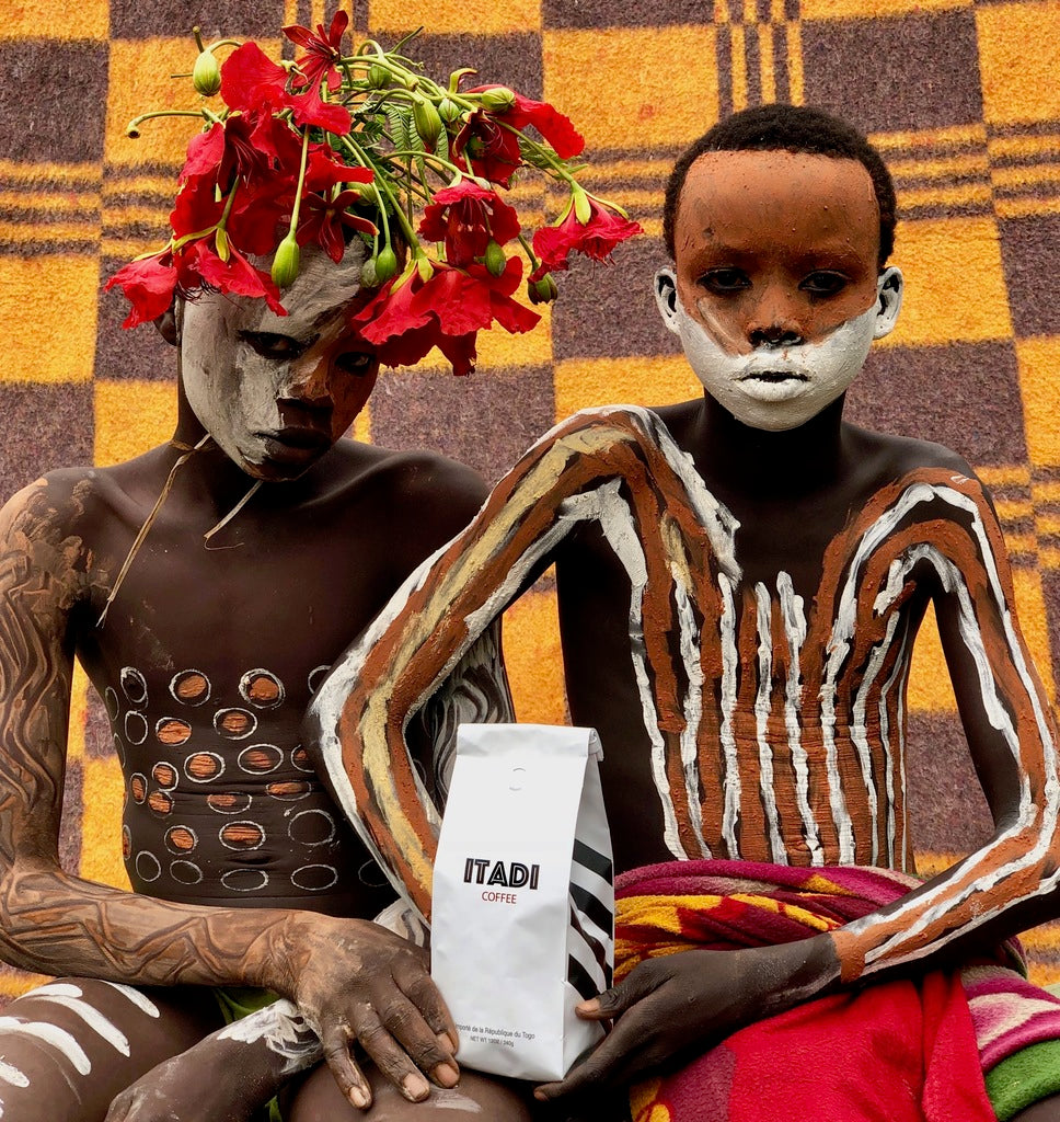 ITADI organic coffee, African art photography, Tabi Bonney