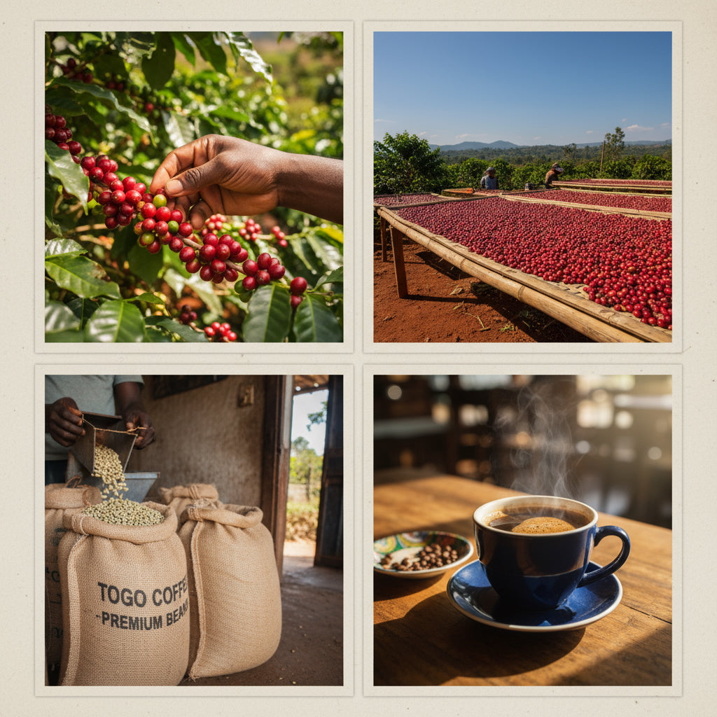 The Coffee Bean's Journey: From Togolese Soil to Your Cup (A Visual Story)