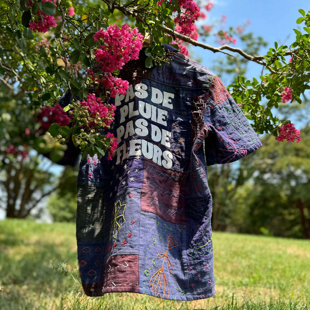 "Pas De Pluie Pas De Fleurs" Gardening Shirt (Café Itadi + BOBBY JOSEPH®)